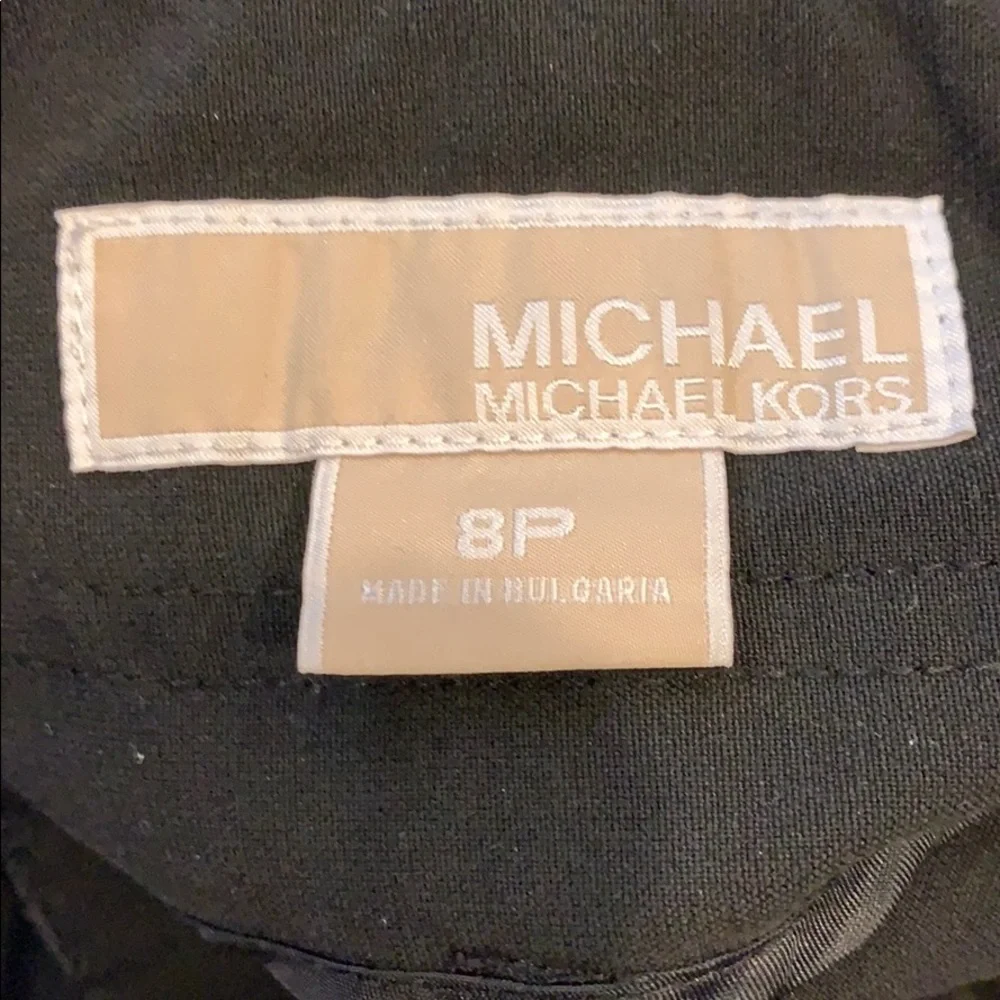 MICHAEL KORS BLACK ANKLE PANTS SIZE 8P